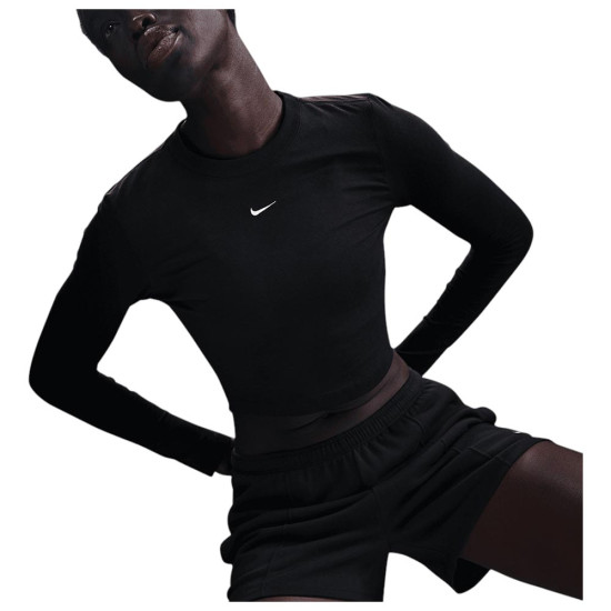 Nike Γυναικεία μακρυμάνικη μπλούζα Sportswear Chill Knit Longsleeve Cropped Top